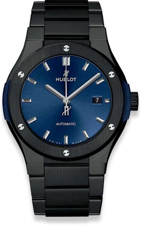 hublot ceramic blue bracelet|Hublot bezel screws.